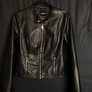 “Leather” jacket black